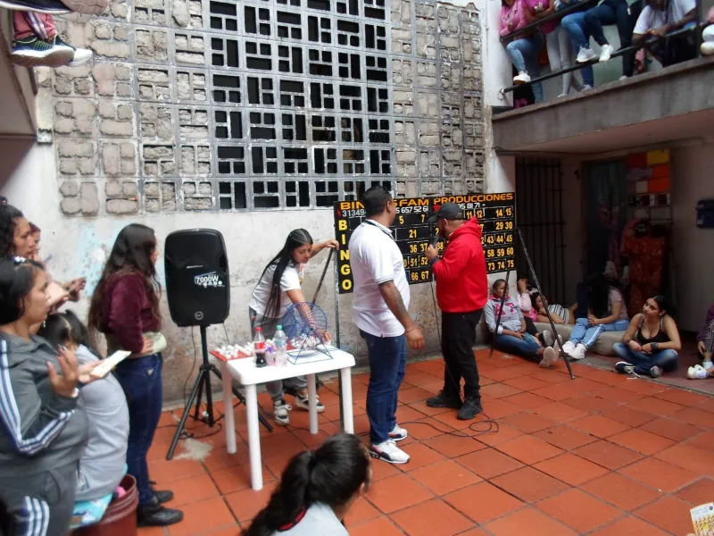 Bingo recreativo de alimentación