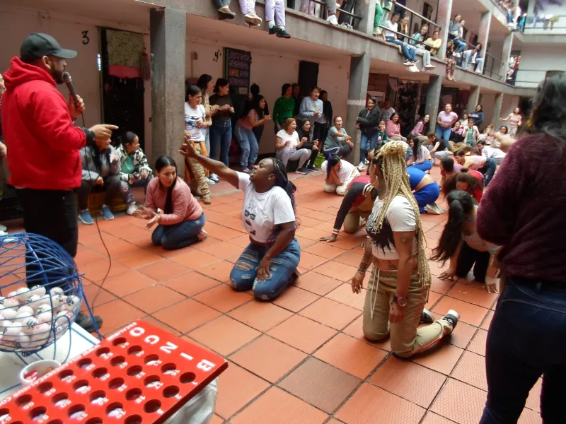 Bingo recreativo de alimentación