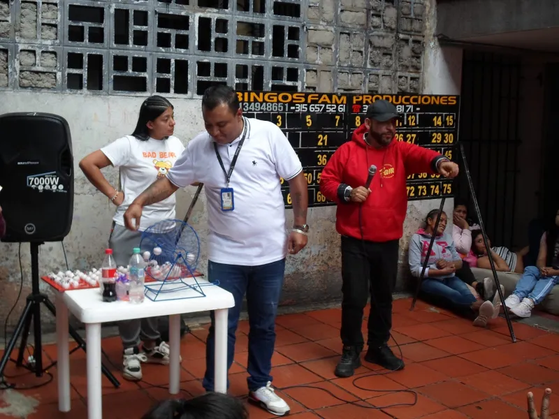 Bingo recreativo de alimentación