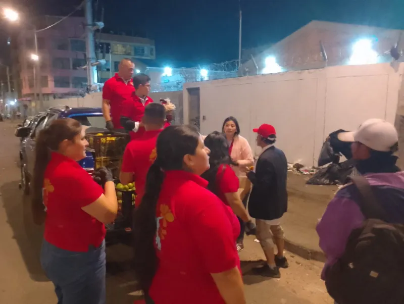 Alimentos a población habitante de calle