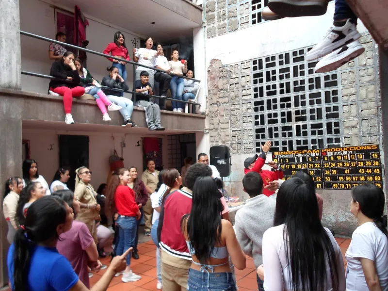 Bingo recreativo de alimentación